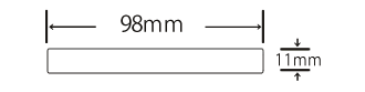 Eee-Board（98mm×11mm×2m）(EWH-B100)の断面図